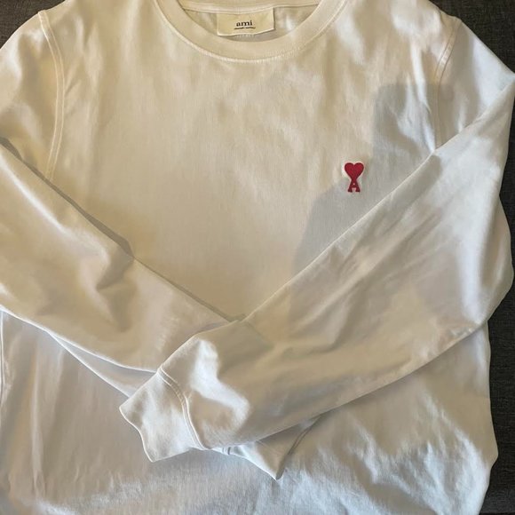 Ami Other - Ami de Coeur Long Sleeves T-Shirt - Size S (fits like M)